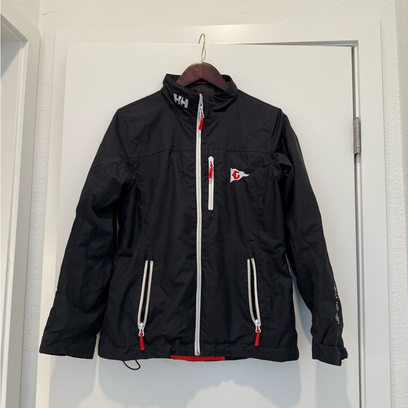 Helly Hansen Crew Midlayer Sailing Jacket Womens Navy w Red Trim - Picture 1 of 11